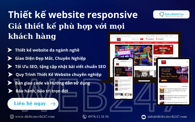 Dịch vụ thiết kế website responsive TPHCM: Nâng cao trải nghiệm người dùng và tối ưu hóa kinh doanh