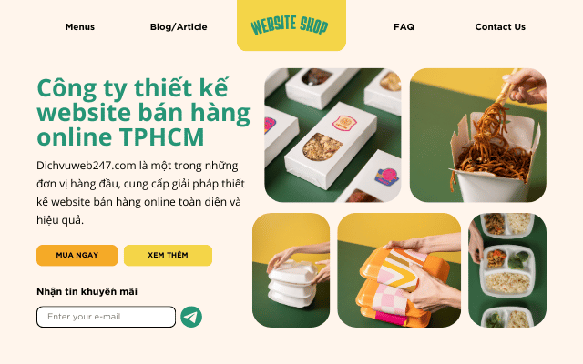 Công ty thiết kế website bán hàng online TPHCM