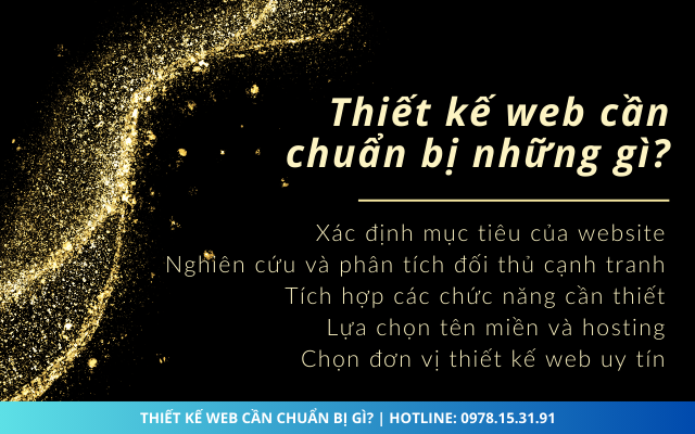 Thiết kế website cần chuẩn bị những gì?