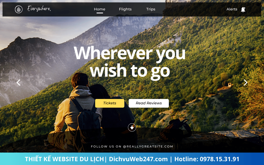 Dịch vụ thiết kế website du lịch chuyên nghiệp tại DichvuWeb247.com