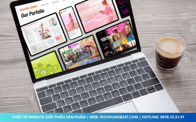 Thiết kế website giới thiệu sản phẩm với giao diện hiện đại và tối ưu hóa SEO