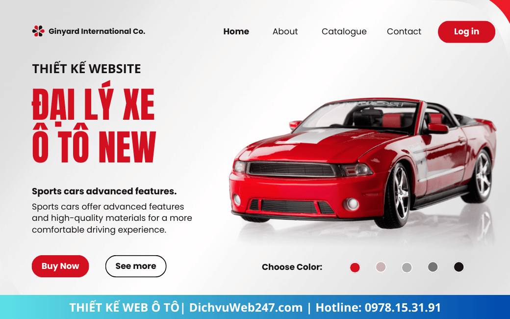Dịch vụ thiết kế website ô tô chuyên nghiệp, sáng tạo và hiệu quả